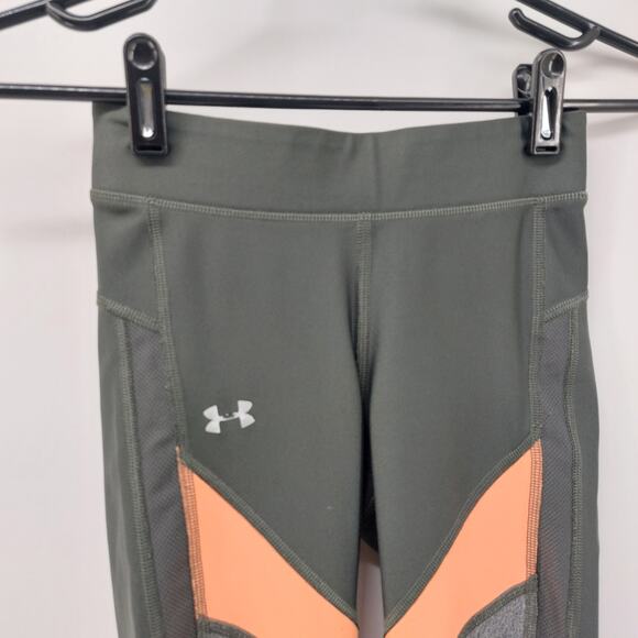 Under Armour Compression Heatgear Gray Leggings XS Athletic - Picture 4 of 8